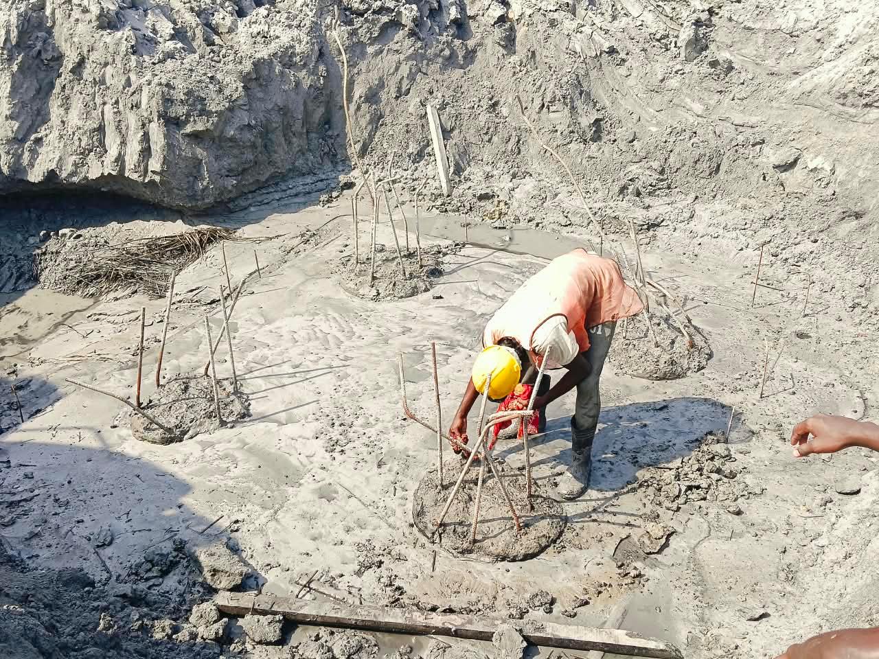 Foundation reinforcement work