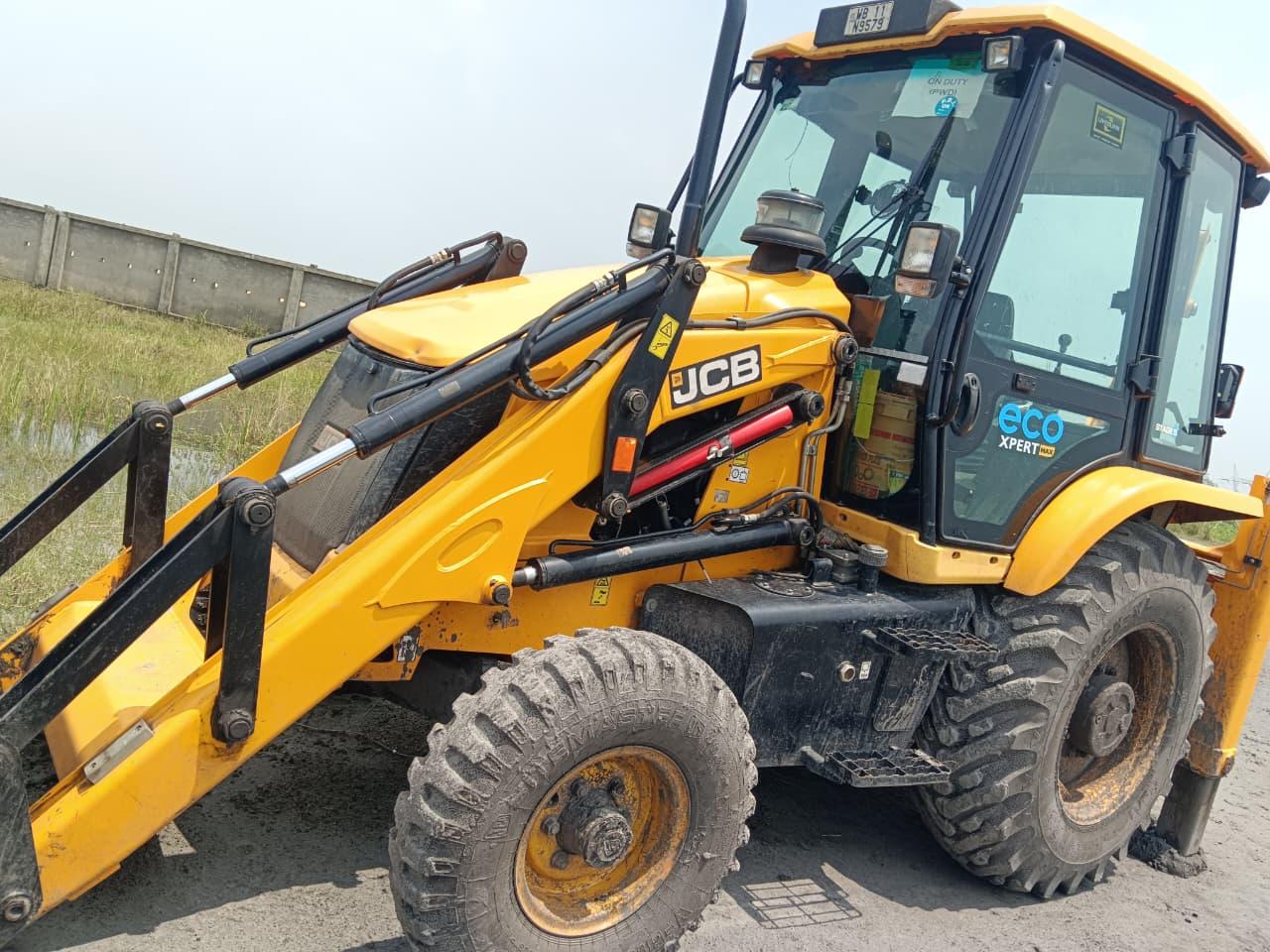 JCB at the project site